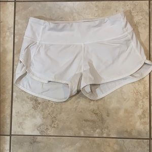 White lululemon shorts